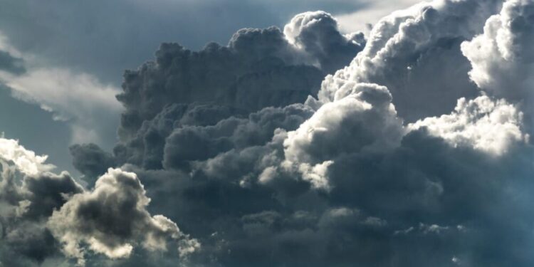 grey white clouds Broken Clouds