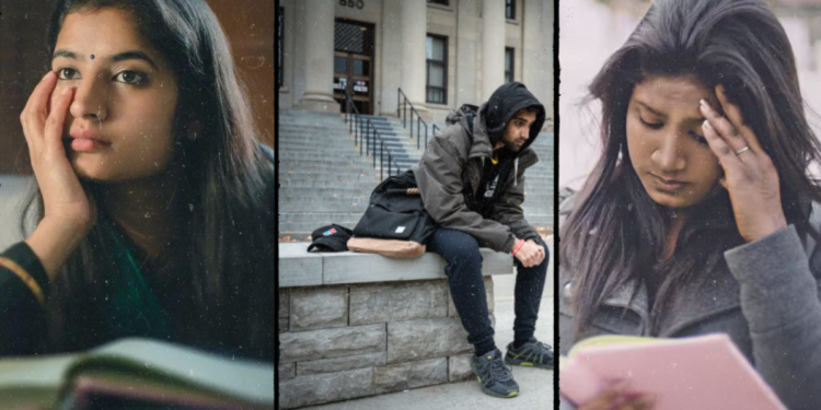 international students, sad, pressured