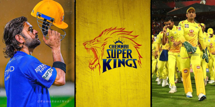 MS Dhoni in Csk Jersey