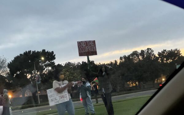 weekend-protests-in-irvine-ca ANA Times Pro-Palestine and Iran Protests on May 17th in Irvine, CA.