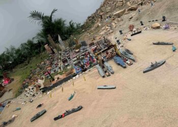 Destruction of land for cobalt mining