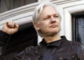 Julian Assange at the Ecuadorian Embassy in the UK
