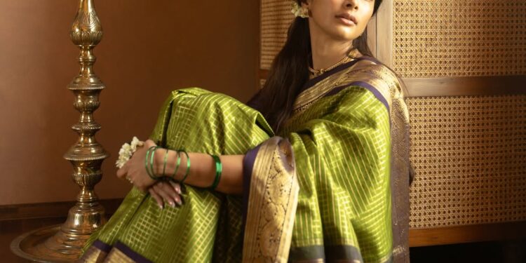 Pooja Hegde shared From The Vintage closet, a 70-year-old stunning saree