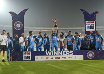 India defeats South Africa 2-1 in the ODI series decider with Jaiswal’s maiden ton, Kohli’s brilliance, and Kuldeep’s 4-wicket spell in Visakhapatnam.